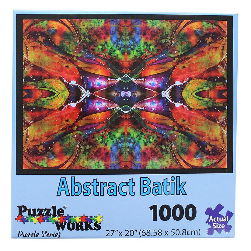 PuzzleWorks 1000 Piece Jigsaw Puzzle  Abstract Batik Image