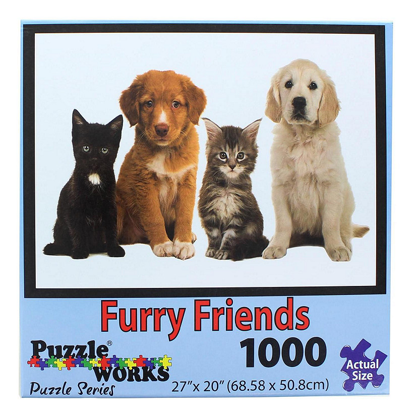PuzzleWorks 1000 Piece Jigsaw Puzzle  Furry Friend Image