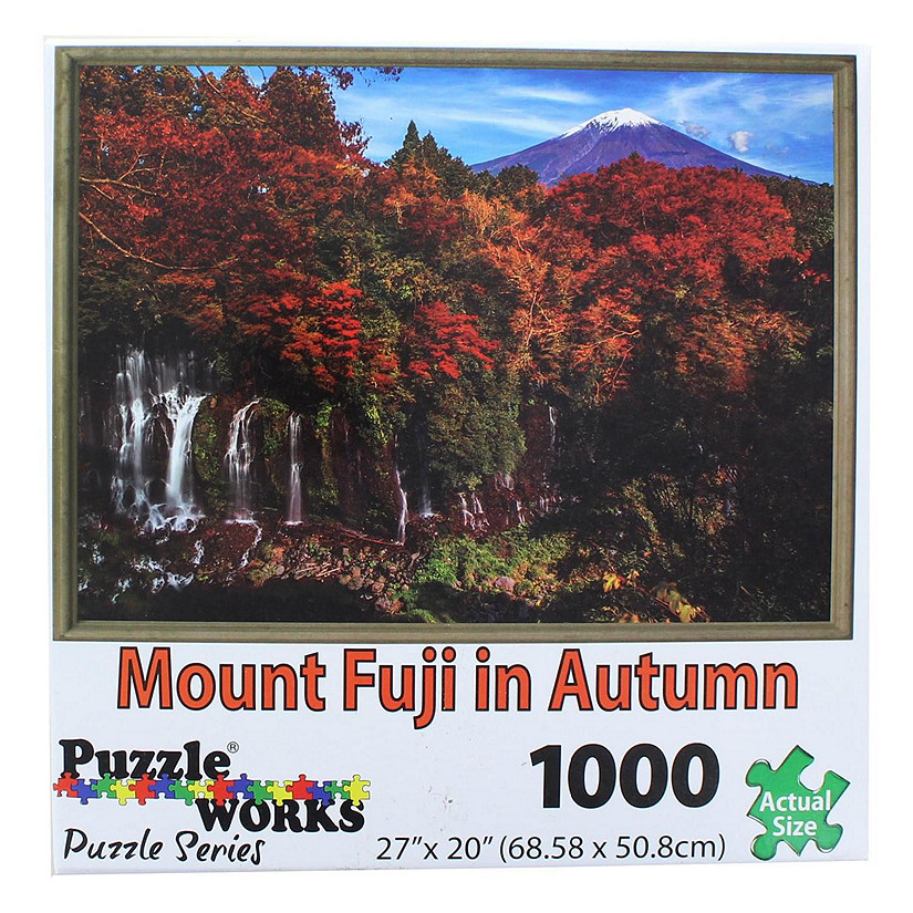PuzzleWorks 1000 Piece Jigsaw Puzzle  Mount Fuji In Autumn Image