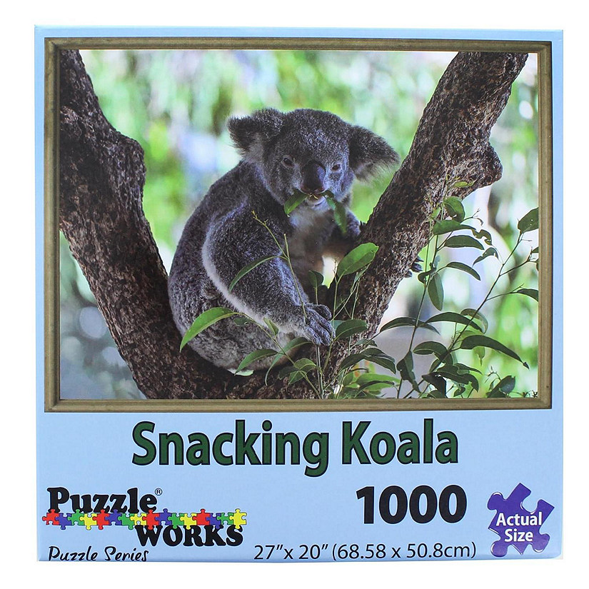 PuzzleWorks 1000 Piece Jigsaw Puzzle  Snacking Koala Image