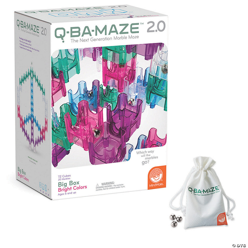 Q-BA-MAZE: Big Box Brights with FREE Marbles Image