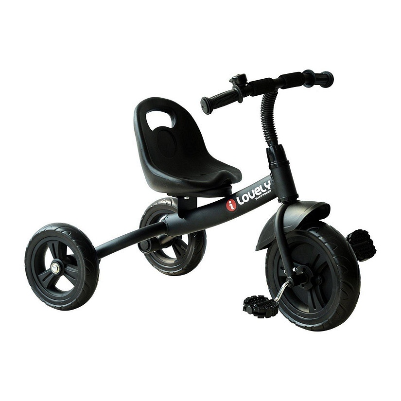 Qaba 3 Wheel Recreation Ride On Toddler Tricycle With Bell Indoor / Outdoor    Black Image