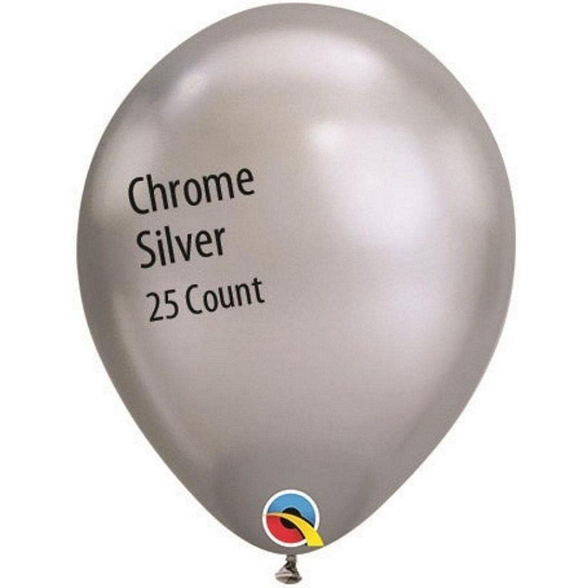 Qualatex - 11" - Chrome Silver Latex Balloons Image