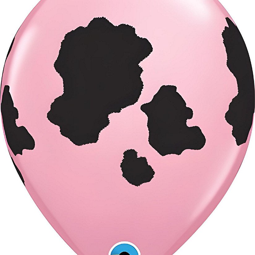 Qualatex - 11" - Pink - Cow Print Party Decorations Image