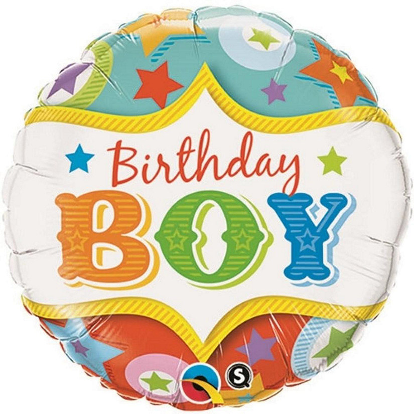 Qualatex - 18" - Multicolour - Circus Round Foil Balloon Image