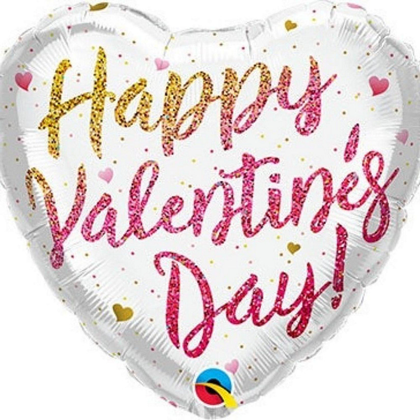 Qualatex - 18" - Multicolour - Heart Shaped Foil Balloon Image