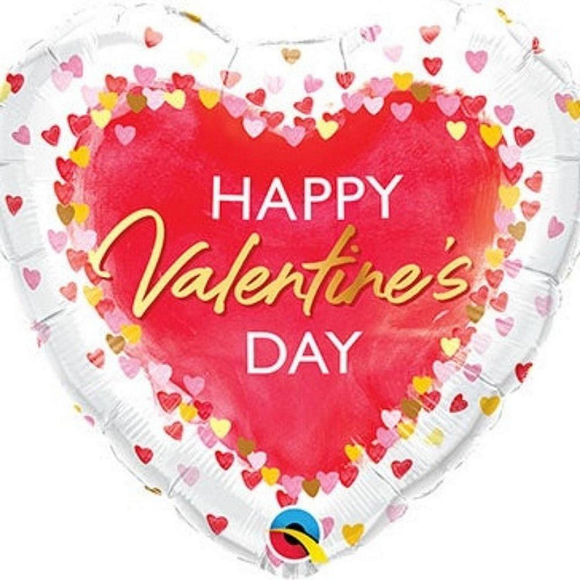 Qualatex - 18" - Multicolour - Heart Shaped Foil Balloon Image