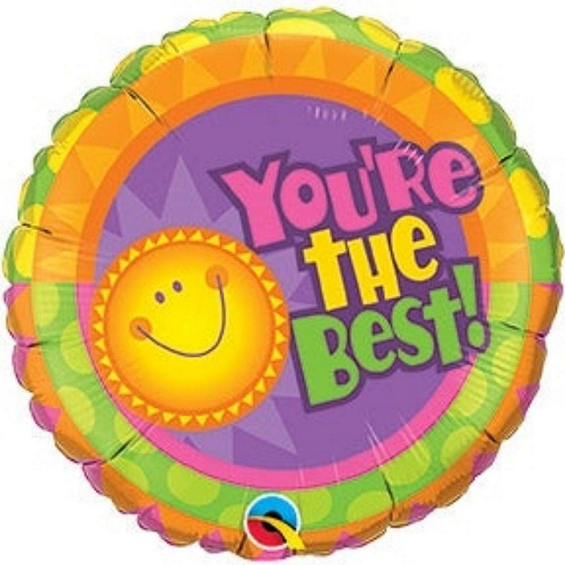 Qualatex - 18" - Multicolour - Radiant Sun Balloon Image