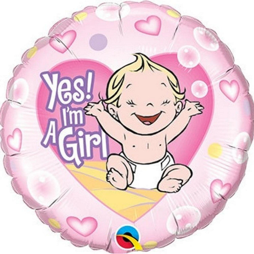 Qualatex - 18" - Pink - Round Foil Balloon Image