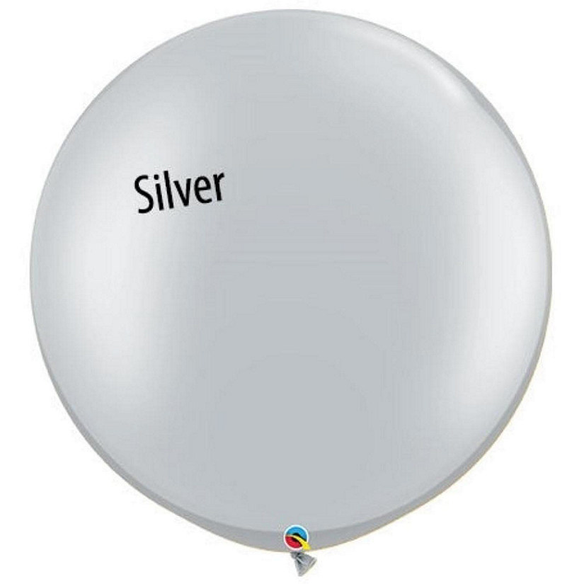 Qualatex - 30" - Silver Plain Balloons Image