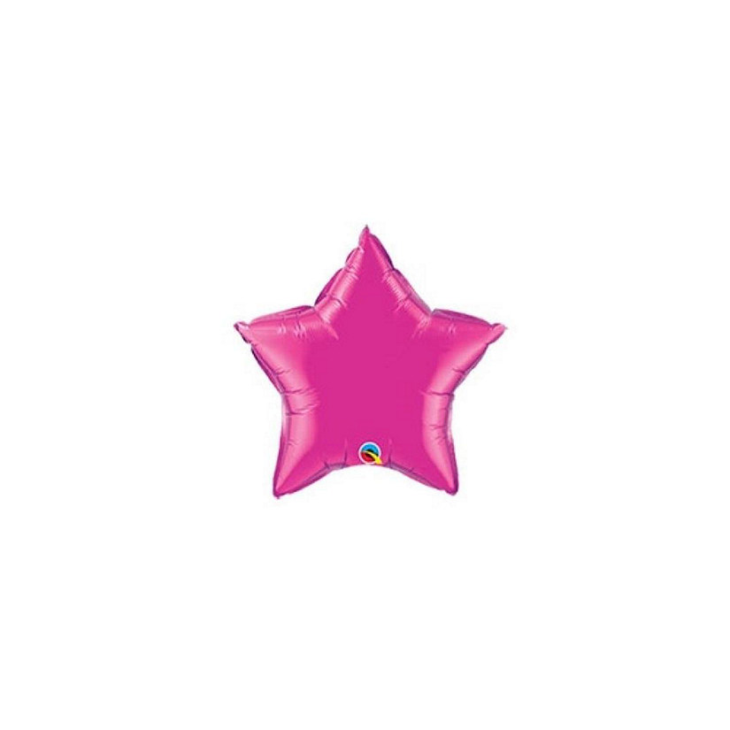 Qualatex - 4" - Hot Pink - Magenta Star Foil Image