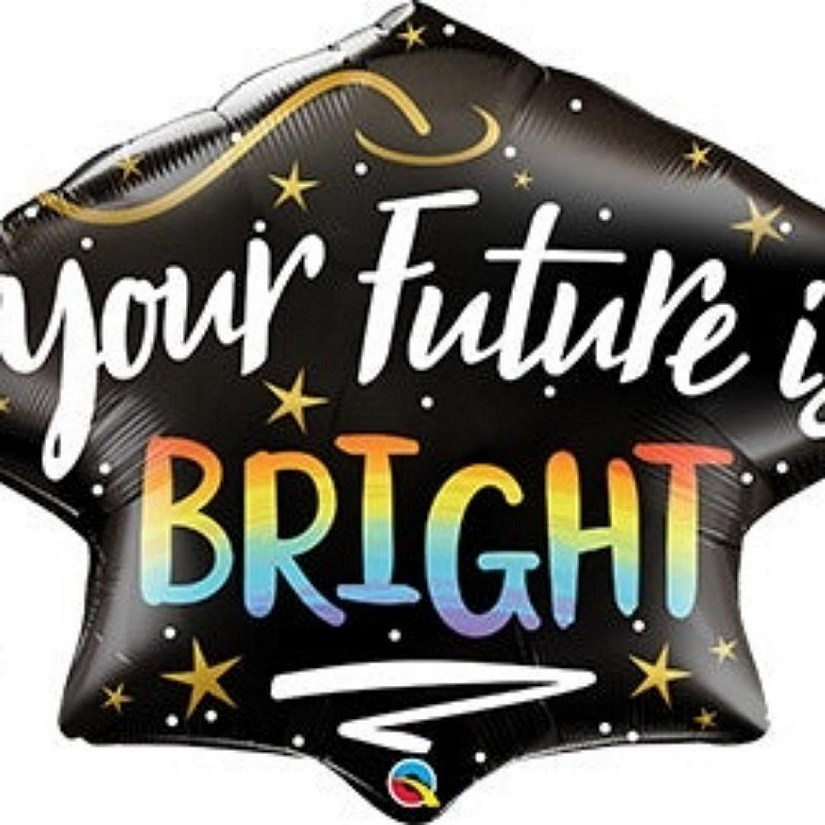 Qualatex - 41" - Black - Graduation Cap Foil Balloon Image