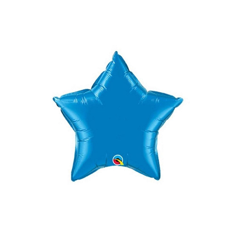 Qualatex - 9" - Blue - Sapphire Star Foil Balloons Image