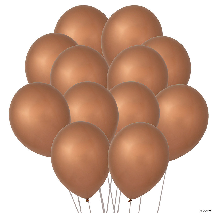 Qualatex Chrome Copper 11" Latex Balloons - 25 Pc. Image