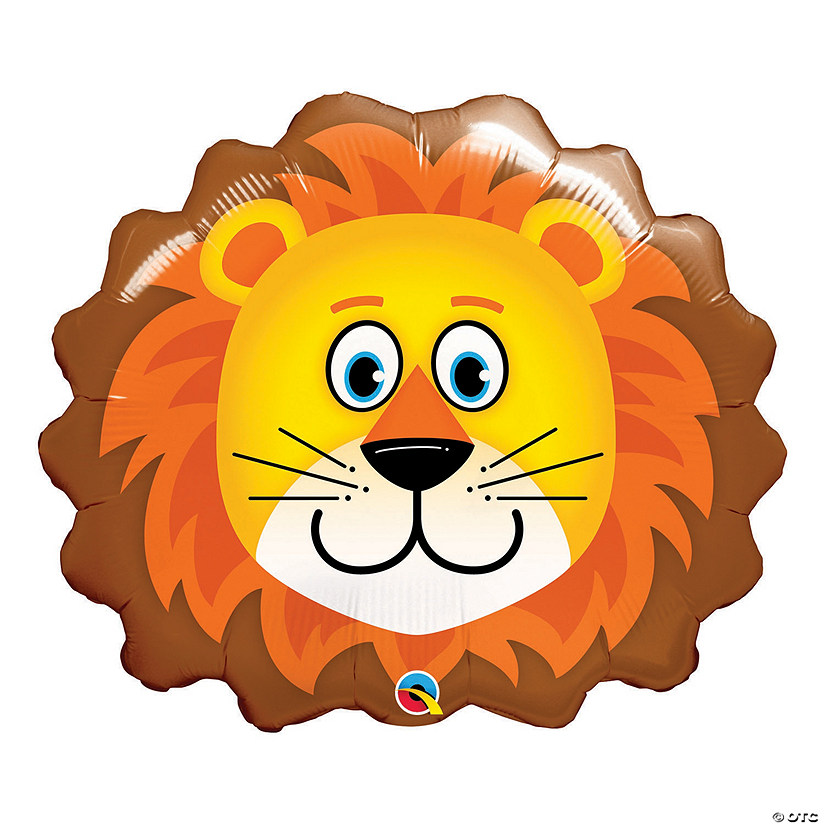 Qualatex Loveable Lion-Shaped 29" Mylar Balloon Image