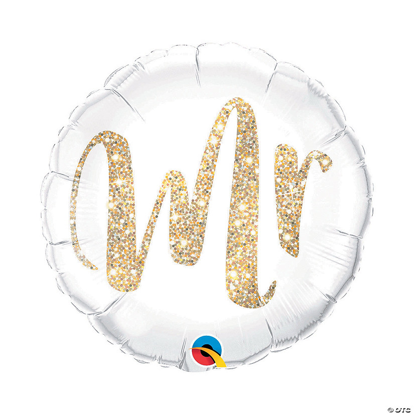 Qualatex Mr. Glitter 18" Mylar Balloon Image