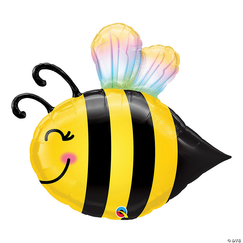 Qualatex Sweet Bee-Shaped 38" Mylar Balloon Image
