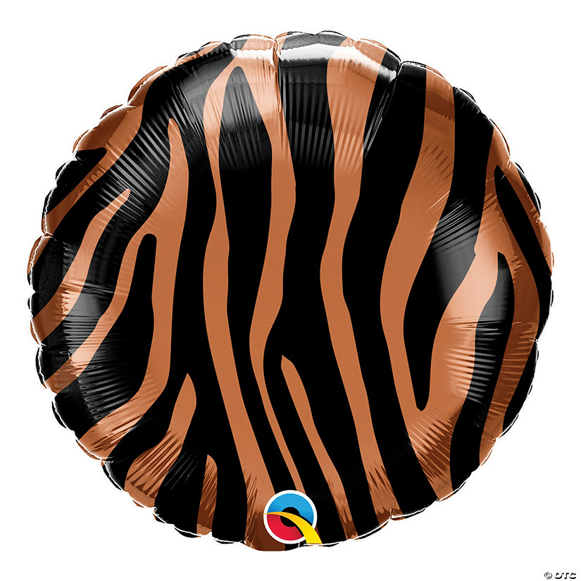 Qualatex Tiger Stripes 18" Mylar Balloon Image