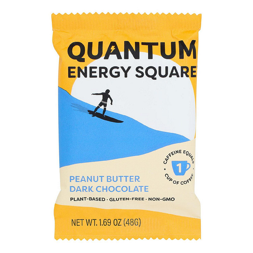 Quantum Energy Squares - Bar Pnut Bttr Dark Choc - CS of 8-1.69 OZ Image