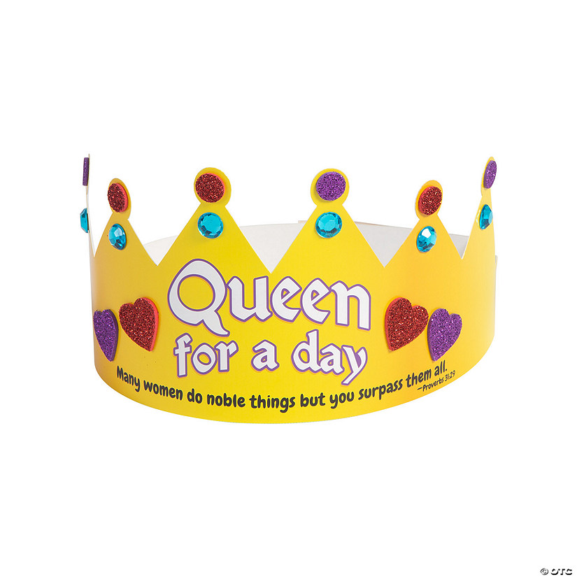 Queen for a Day Blessed Mom Crown Craft Kit - Makes 12 Image