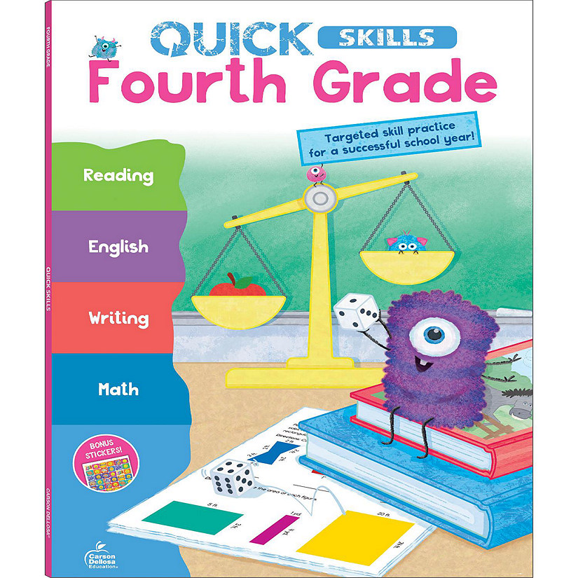 Quick Skills Fourth Grade Workbook Image