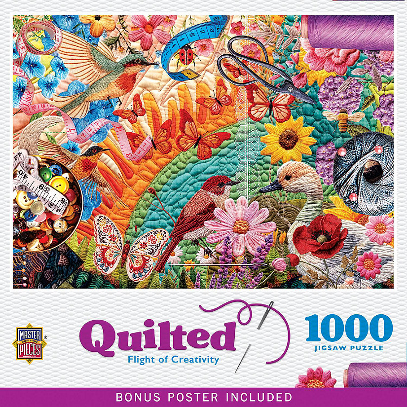 Quilted - Flight of Creativity 1000 Piece Puzzle Image