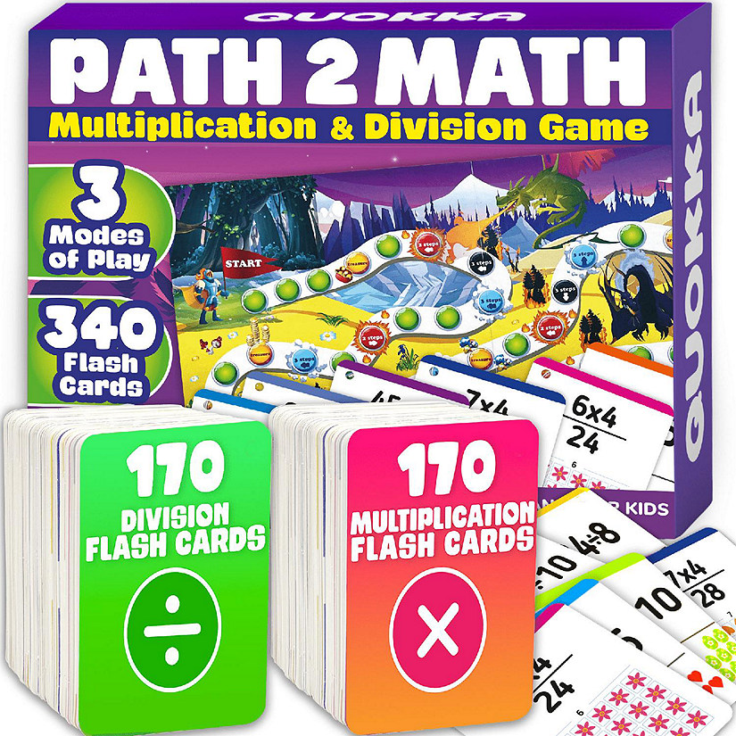 QUOKKA Multiplication and Division Math Board Game Oriental Trading