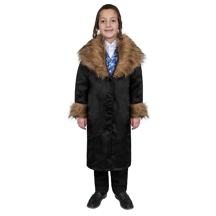 Rabbi Coat with Fur - Kids Size M Image