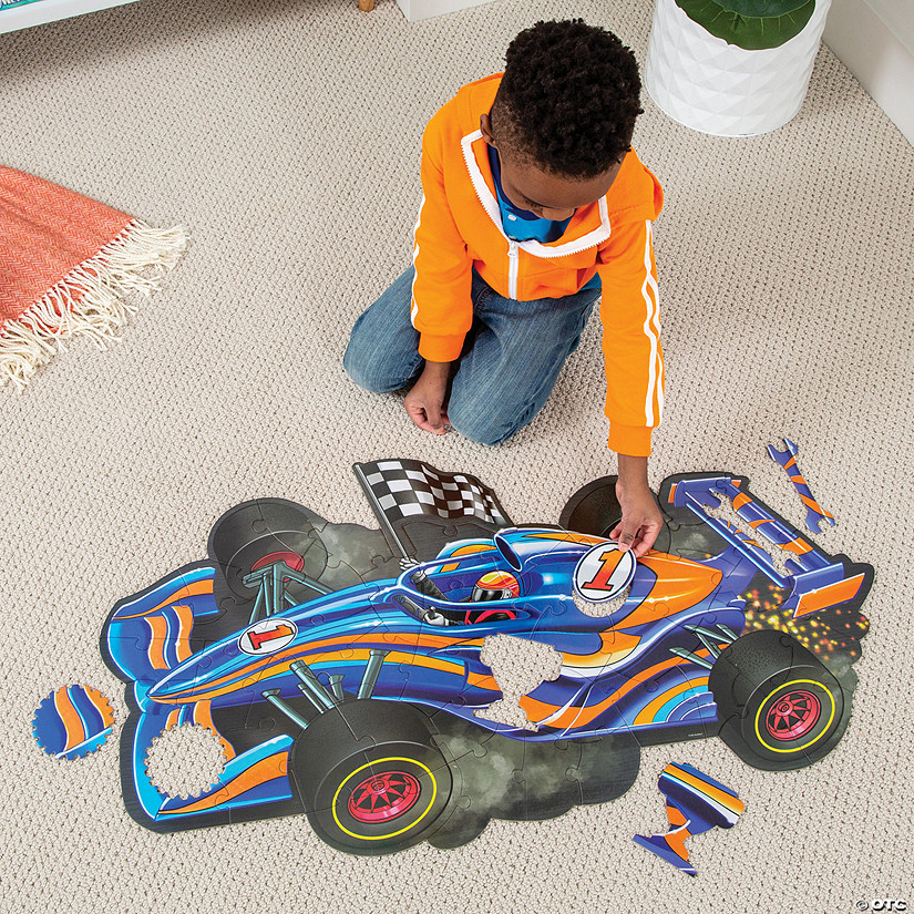 Racecar Floor Puzzle Image