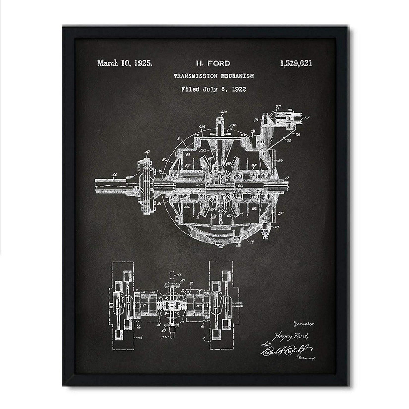 Railcar Transmission 1925 8.5x11in Image