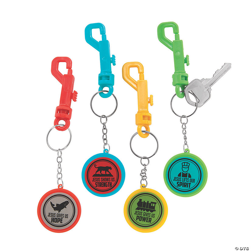 Railroad VBS Backpack Clip Keychains - 12 Pc. Image