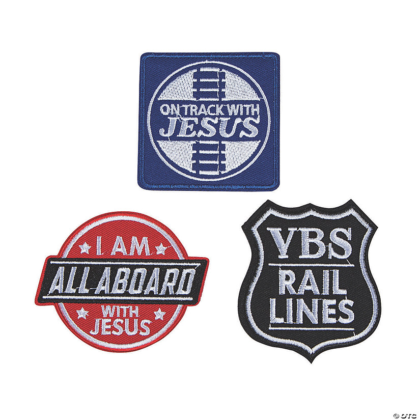 Railroad VBS Iron-On Patches - 12 Pc. Image
