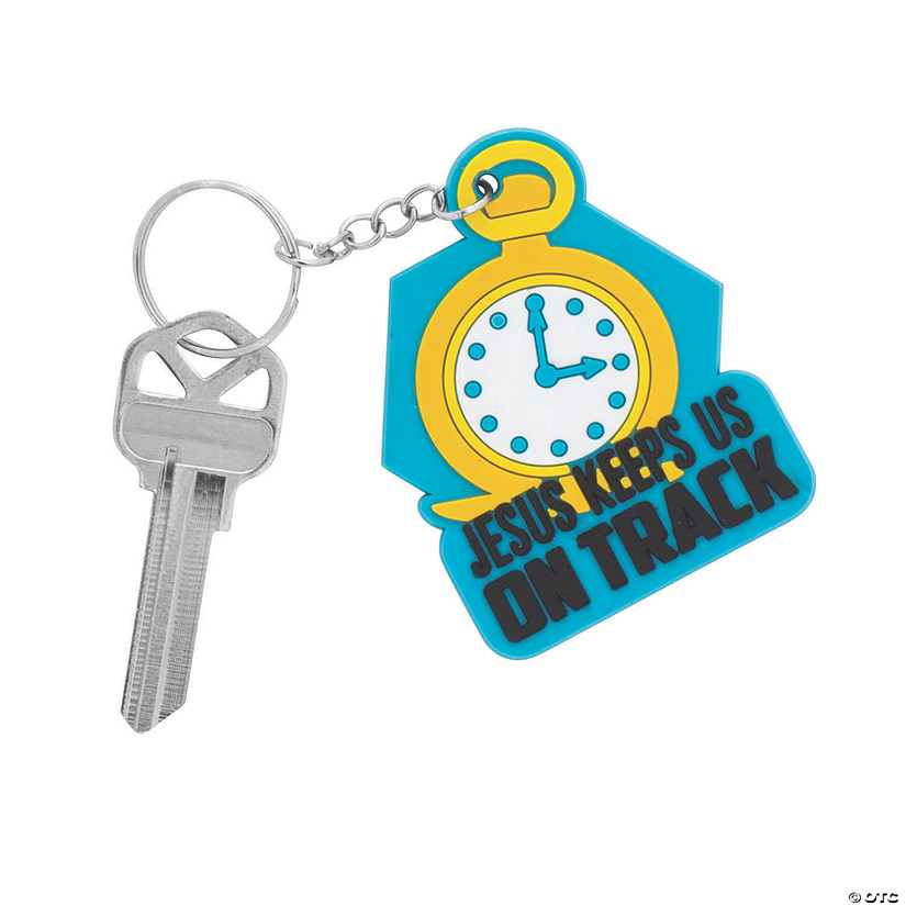 Railroad VBS Pocket Watch Keychains - 12 Pc. - Less Than Perfect Image