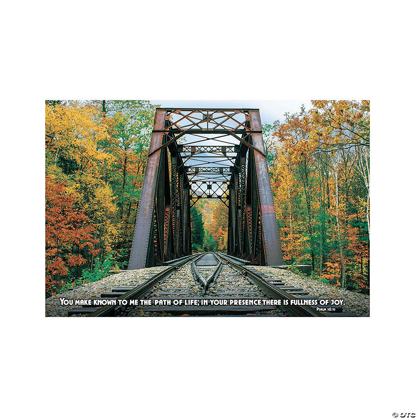 Railroad VBS Train Tracks Backdrop 3 Pc. Discontinued