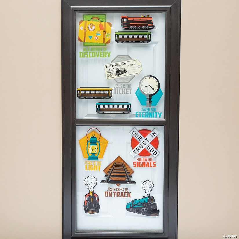 Railroad VBS Window Clings - 2 Pc. Image