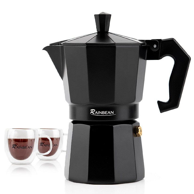 Rainbean Stainless Steel 6 Cup Stovetop Espresso Maker Oriental Trading