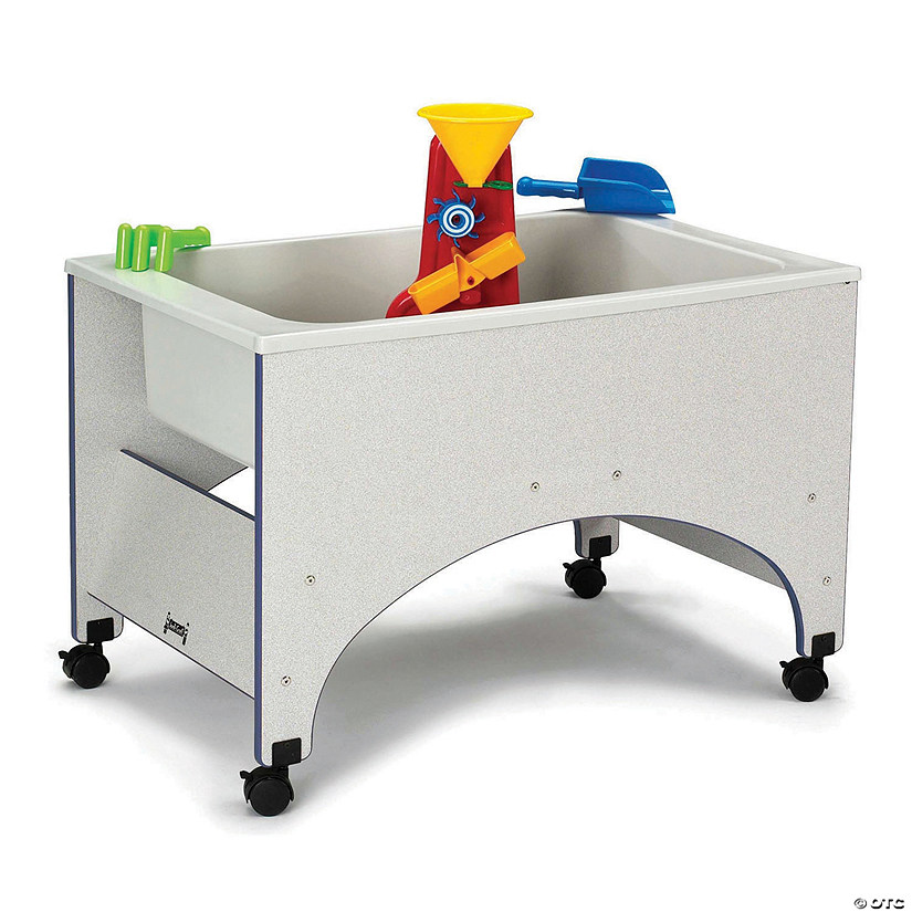 Rainbow Accents Space Saver Sensory Table - Navy Image