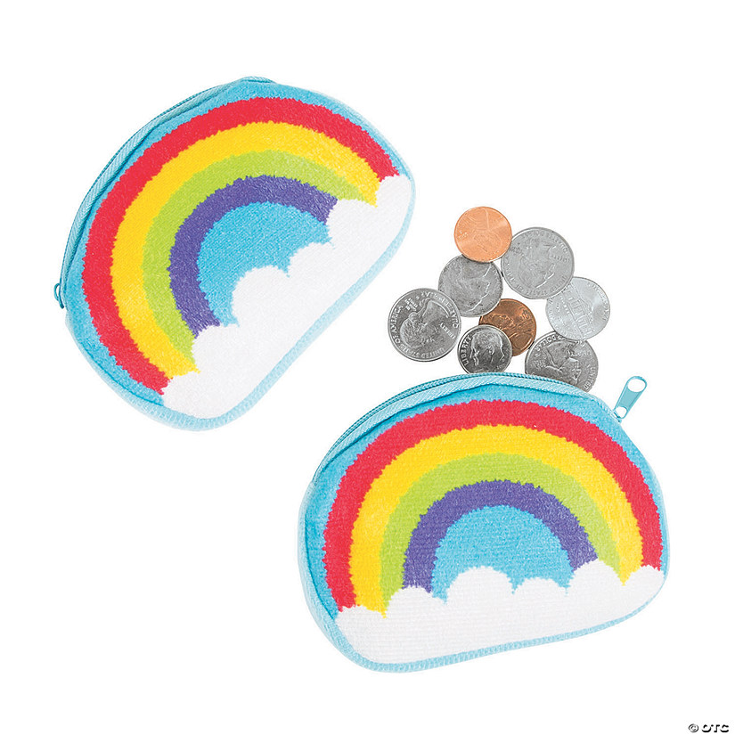 rainbow coin purse
