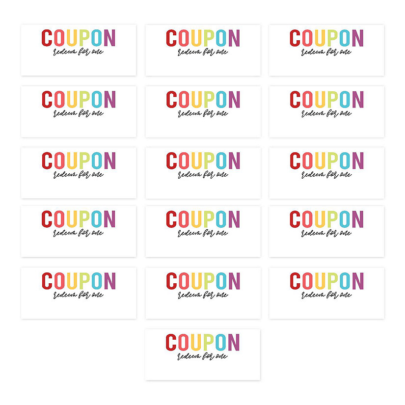 Rainbow Fill In Love Coupons for Couples Image