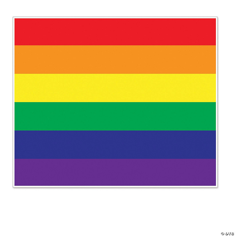 Rainbow InstaMural Photo Op Backdrop Banner Oriental Trading
