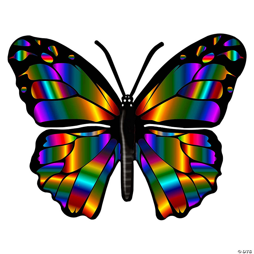Rainbow large butterfly wall art Oriental Trading