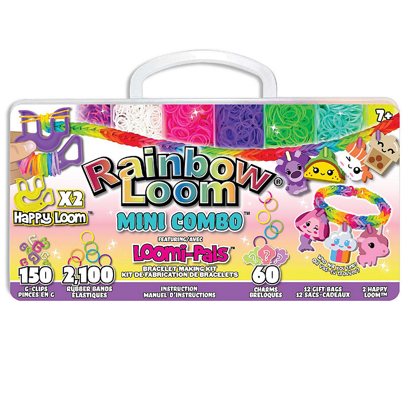 Rainbow Loom: Loomi Pals Mini Combo Set Features, 2,100 Rubber Bands, Ages 7+ Image
