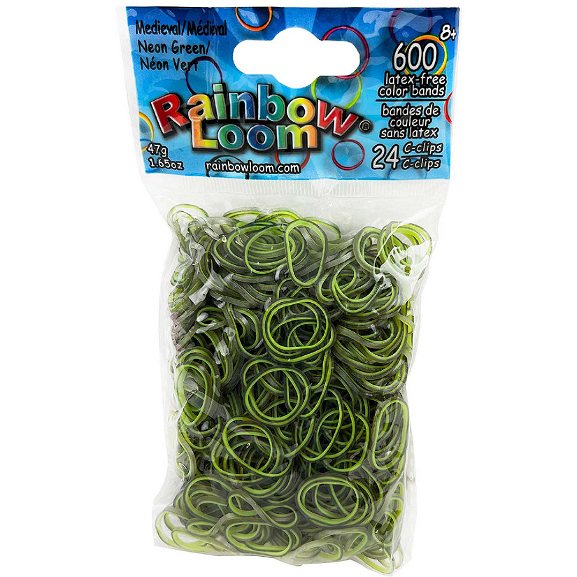 Rainbow Loom Medieval Neon Green Rubber Bands, Ages 7+ Image