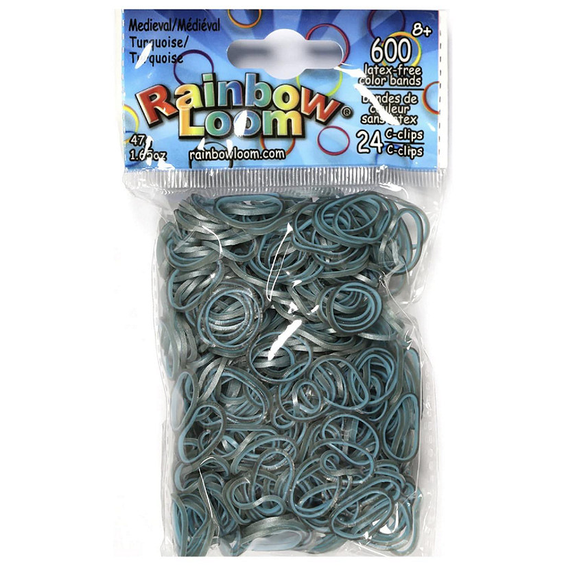 Rainbow Loom: Medieval Turquoise Rubber Bands, Ages 7+ Image