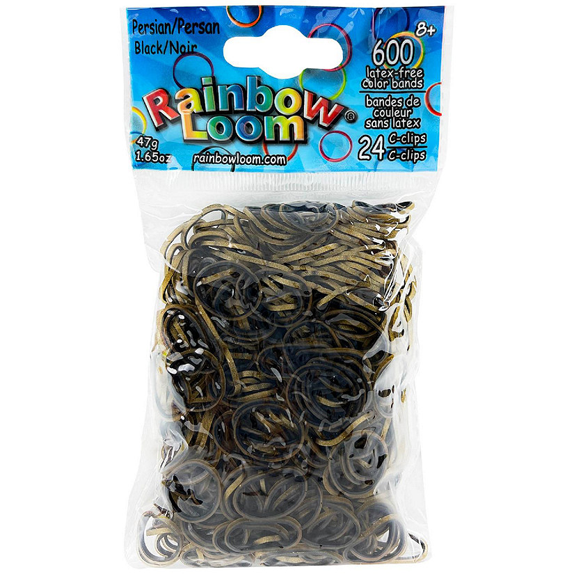 Rainbow Loom: Persian Black Rubber Bands, Ages 7+ Image