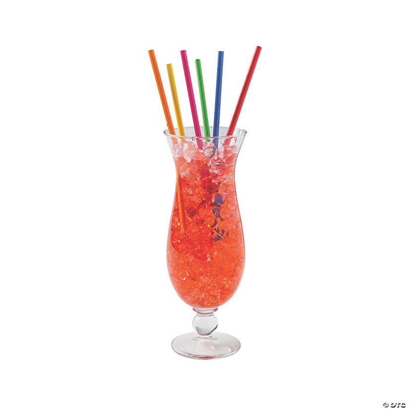 Rainbow Paper Straws - 24 Pc. Image