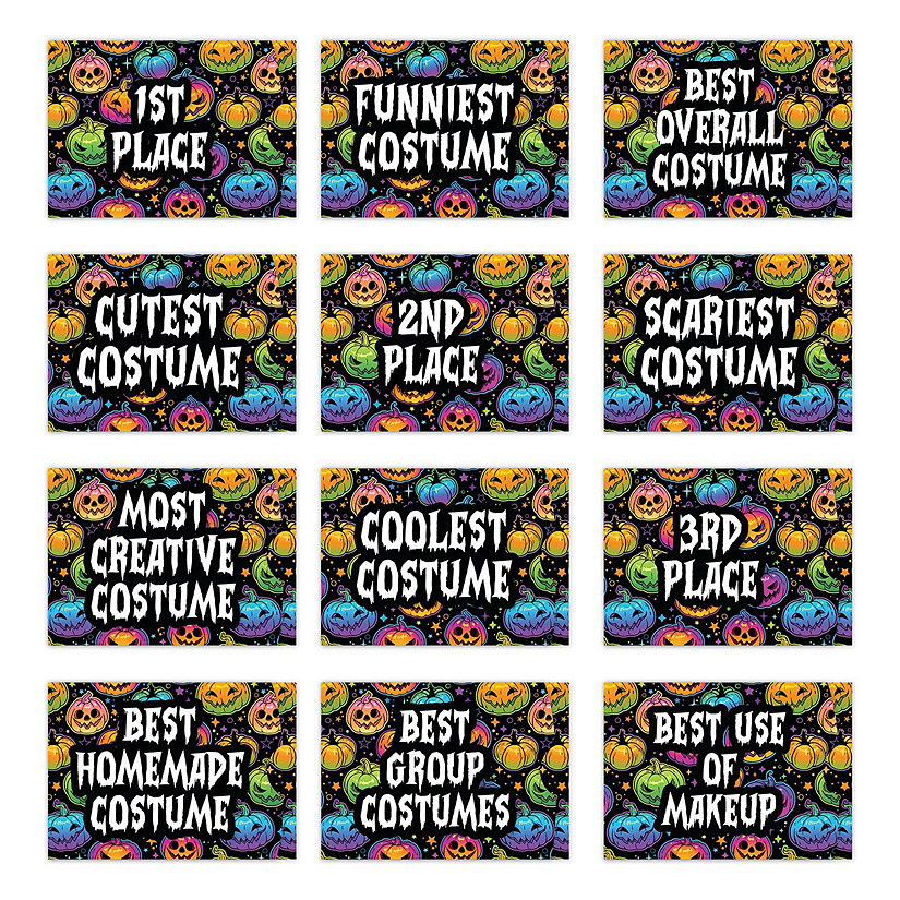 Rainbow Pumpkin Sleeves 12pk 4.25X3IN Image