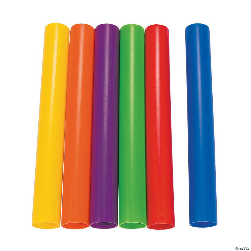 Rainbow Relay Race Batons 12 Pc. Oriental Trading