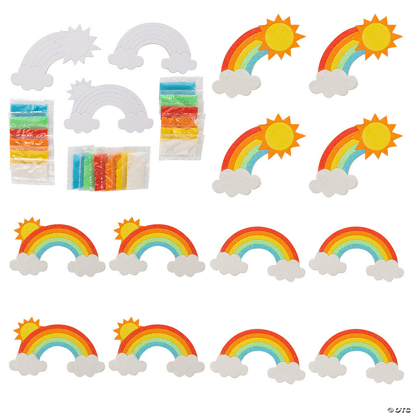 Rainbow Sand Art Sets 12 Pc. Oriental Trading