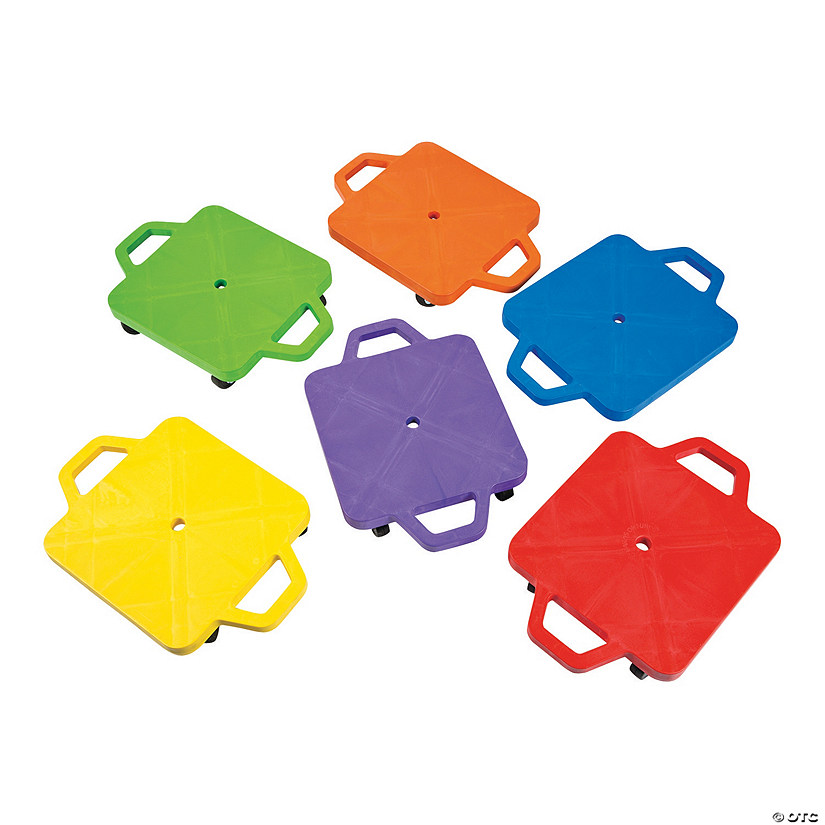 Rainbow Scooter Board Set - 6 Pc. Image